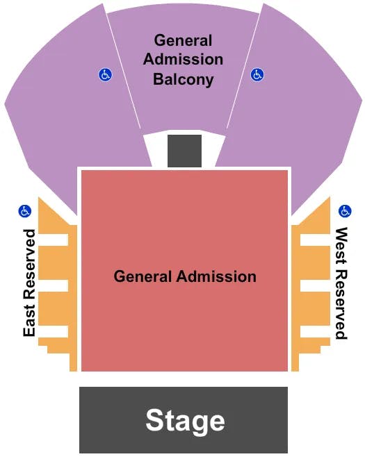  GA FLOOR GA BALC Seating Map Seating Chart