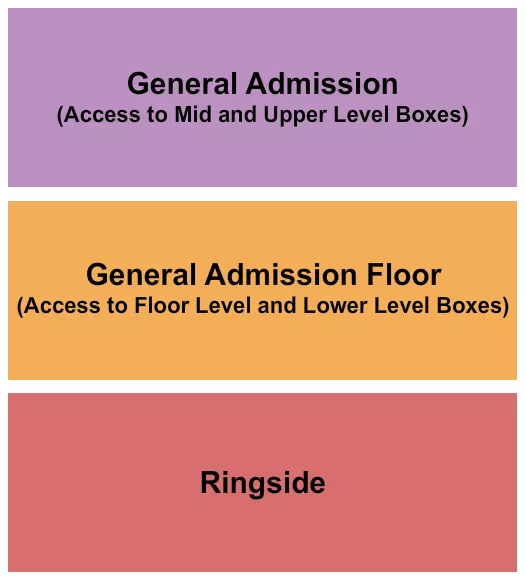  BOXING Seating Map Seating Chart
