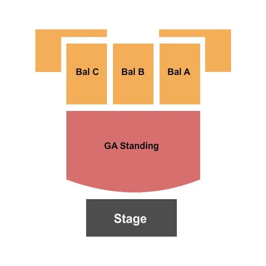 THE NATIONAL VA ENDSTAGE 2 Seating Map Seating Chart