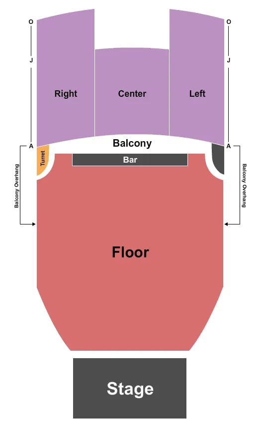  ENDSTAGE GA FLOOR Seating Map Seating Chart