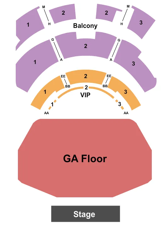  GA FLOOR 3 Seating Map Seating Chart