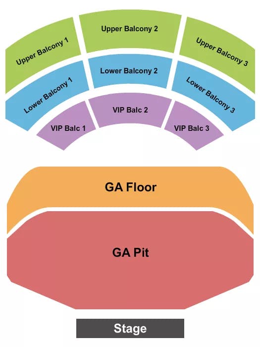  GA PIT FLOOR RSVD BALCONY Seating Map Seating Chart