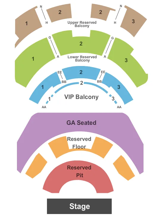  RESERVED PIT 2 Seating Map Seating Chart