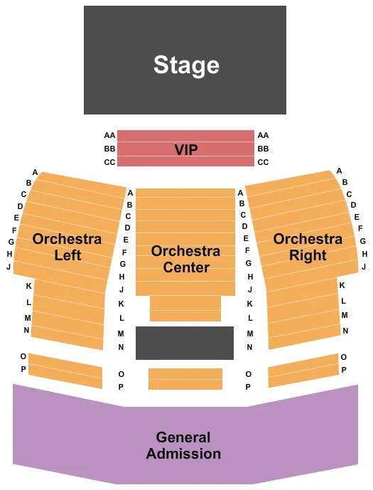 THE OBSERVATORY NORTH PARK ENDSTAGE Seating Map Seating Chart