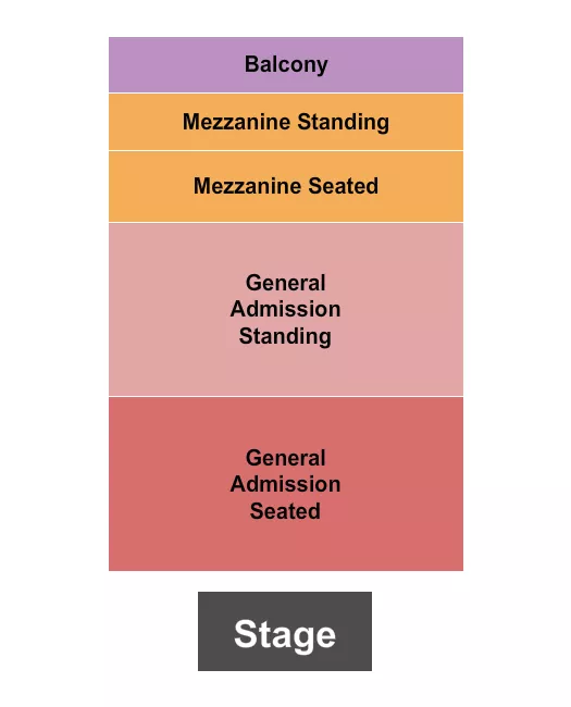 THE OPERA HOUSE TORONTO GA SEATED STANDING MEZZ SEATED STANDING Seating Map Seating Chart