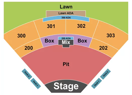  END STAGE GA FLOOR 3 Seating Map Seating Chart
