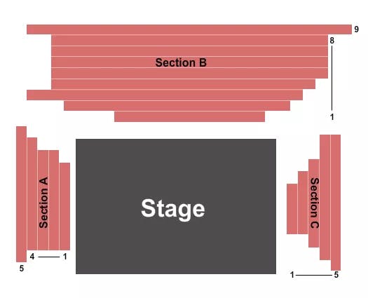  CENTER STAGE Seating Map Seating Chart