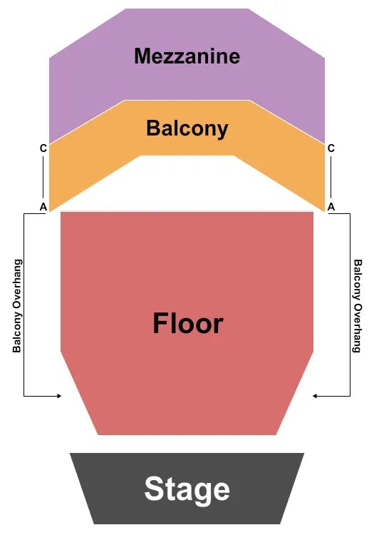 THE QUEEN WILMINGTON TALIB KWELI Seating Map Seating Chart