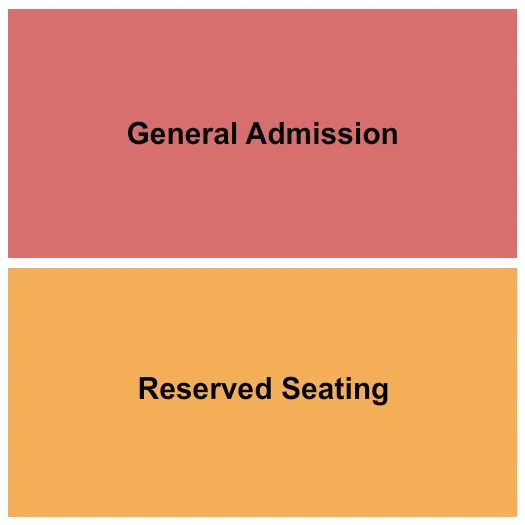 THE RANCH CONCERT HALL SALOON GA RESERVED Seating Map Seating Chart