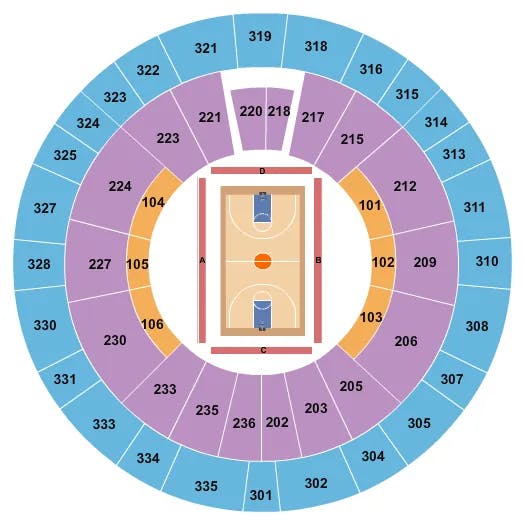  BASKETBALL Seating Map Seating Chart