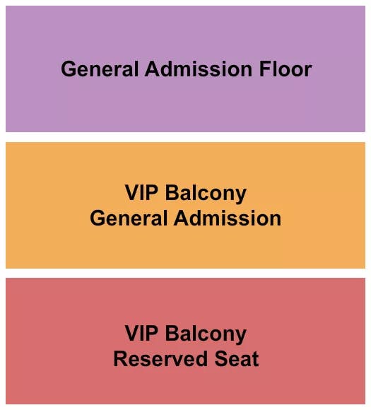 THE RAVE MILWAUKEE GA RESERVED GA BALCONY Seating Map Seating Chart