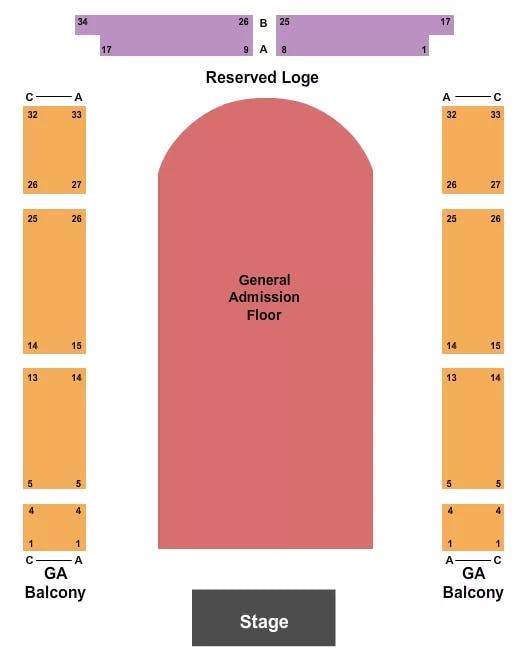  ATMOSPHERE Seating Map Seating Chart