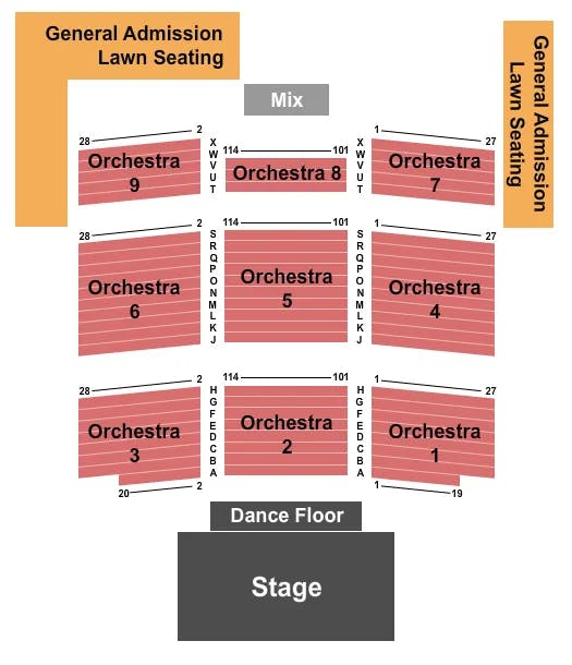  ENDSTAGE Seating Map Seating Chart