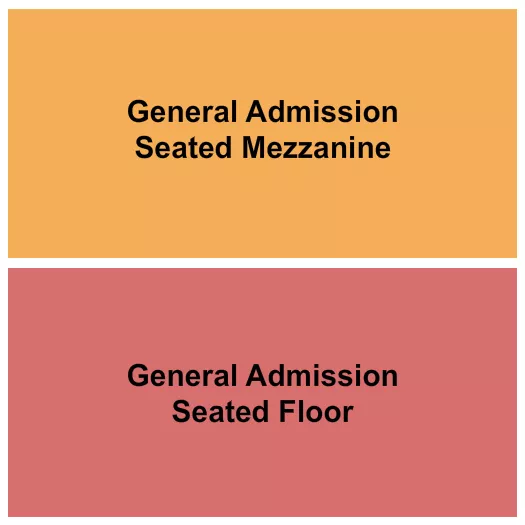  GA SEATED FLOOR MEZZ Seating Map Seating Chart