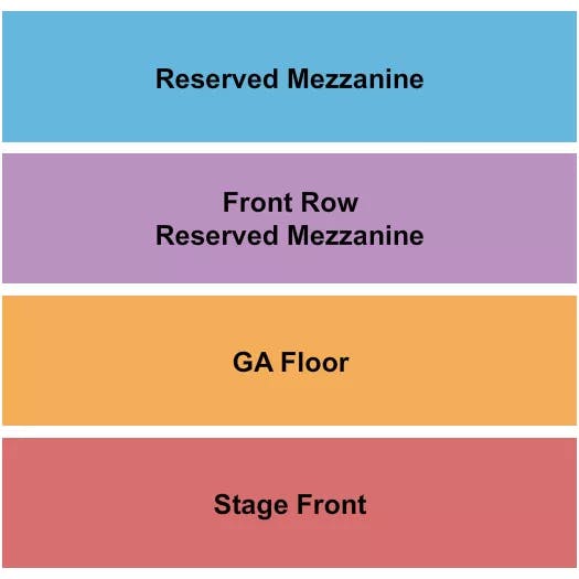 THE STRAND THEATRE RI STAGE GA FLR FR MEZZ MEZZ Seating Map Seating Chart