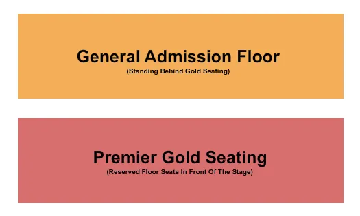 THE STRAND THEATRE RI PREM GOLD GA FLOOR Seating Map Seating Chart