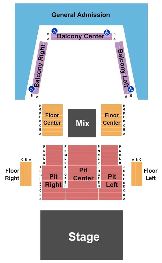 THE SYLVEE WI CIRQUE SLYVEE Seating Map Seating Chart