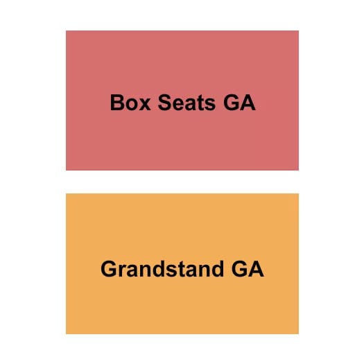 THE YORK FAIRGROUNDS PA GA BOX SEATS GA GRANDSTAND Seating Map Seating Chart