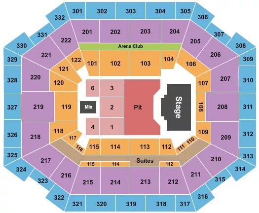  BILLY STRINGS Seating Map Seating Chart