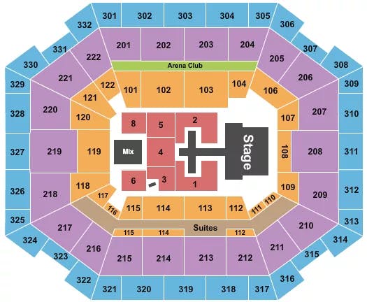  CHRIS TOMLIN 1 Seating Map Seating Chart