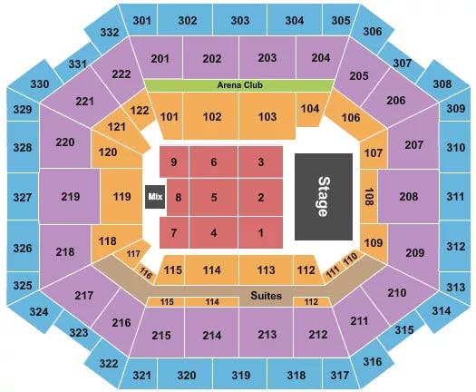  END STAGE 3 Seating Map Seating Chart