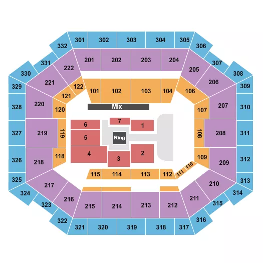  WRESTLING Seating Map Seating Chart