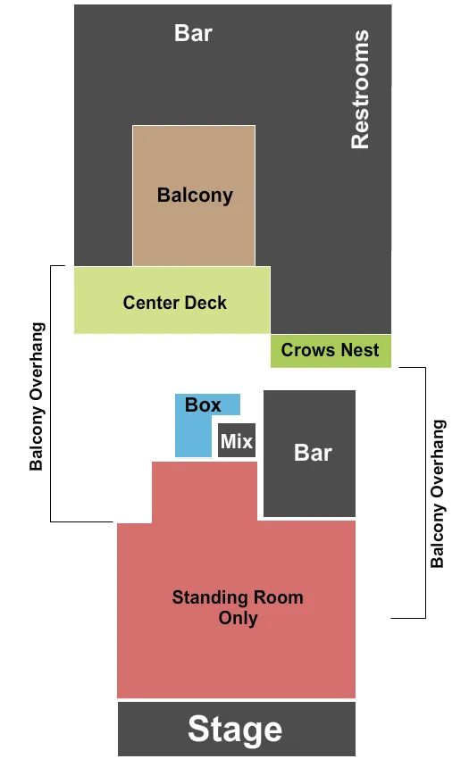  GA FLOOR RSVD BALCONY Seating Map Seating Chart
