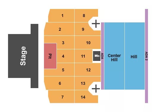  ENDSTAGE 2 Seating Map Seating Chart