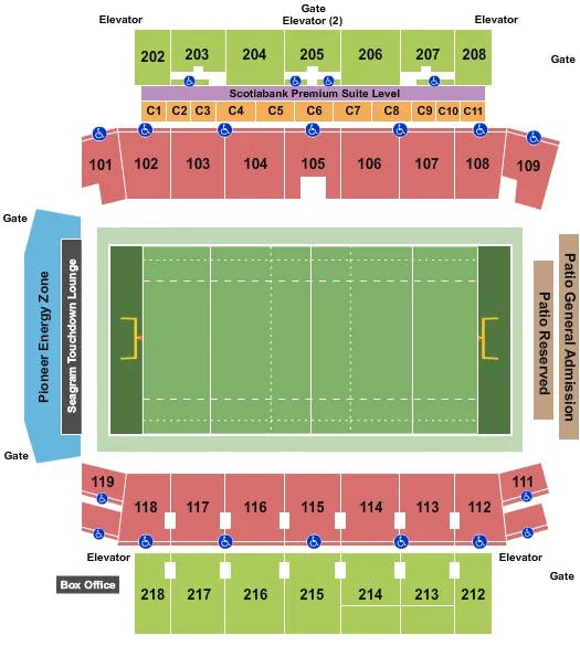  RUGBY Seating Map Seating Chart