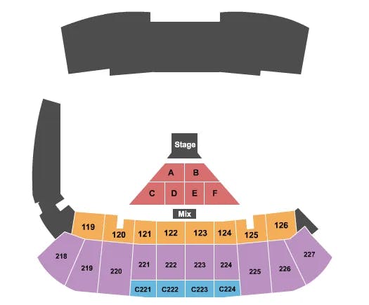  ENDSTAGE CONCERT Seating Map Seating Chart