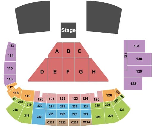  KEVIN HART Seating Map Seating Chart