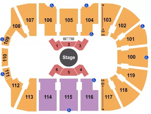  CIRQUE CORTEO Seating Map Seating Chart