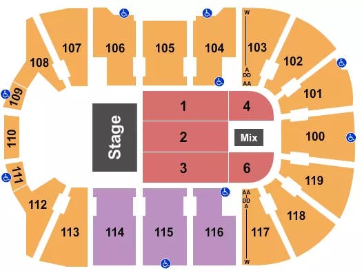  COMEDY Seating Map Seating Chart