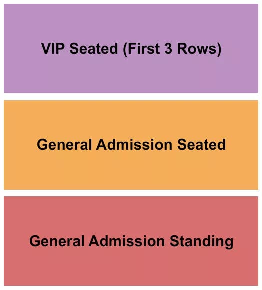  GA GA VIP SEATED Seating Map Seating Chart