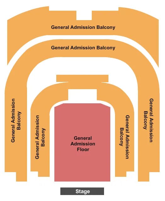  GA FLOOR GA BALC Seating Map Seating Chart