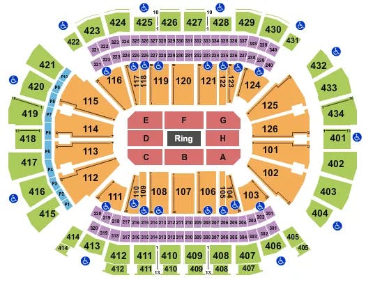 TOYOTA CENTER TX BOXING 2 Seating Map Seating Chart