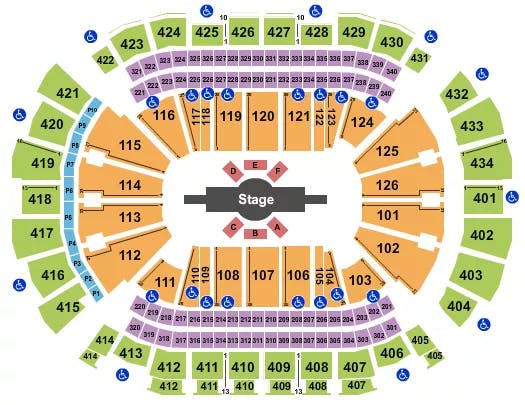 TOYOTA CENTER TX CIRQUE DU SOLEIL Seating Map Seating Chart