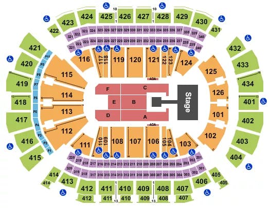 TOYOTA CENTER TX JUNIOR H Seating Map Seating Chart
