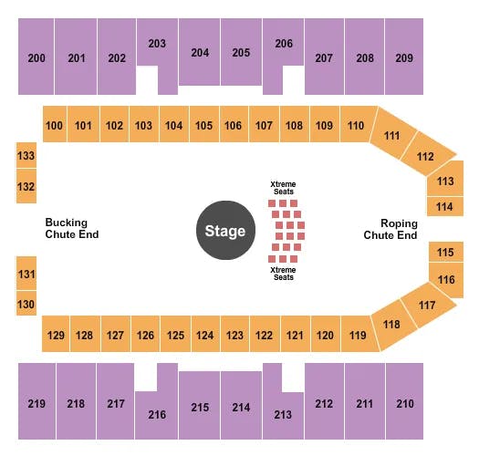  RODEO CONCERT Seating Map Seating Chart