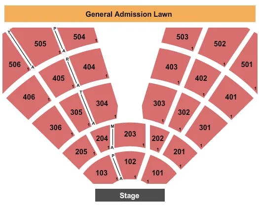 TREASURE ISLAND EVENT CENTER MN ENDSTAGE 2 Seating Map Seating Chart