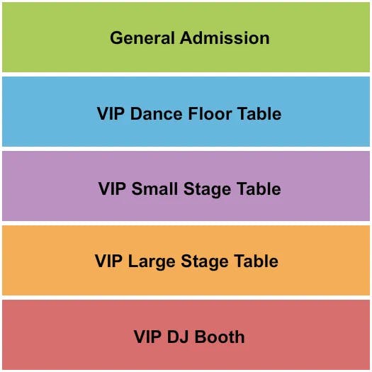  GA VIP TABLE Seating Map Seating Chart