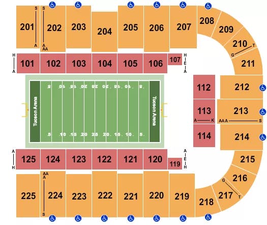  FOOTBALL Seating Map Seating Chart