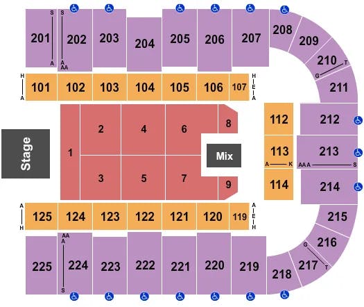  JOHN MULANEY Seating Map Seating Chart