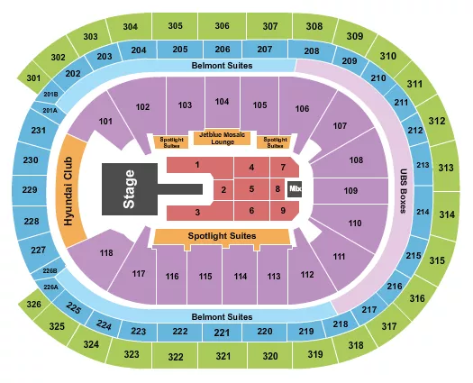  SHAKIRA Seating Map Seating Chart
