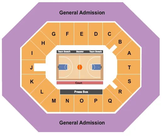  BASKETBALL 2 Seating Map Seating Chart