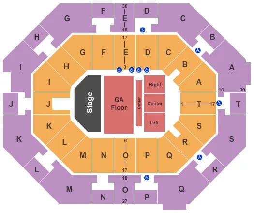  ENDSTAGE RES GA Seating Map Seating Chart