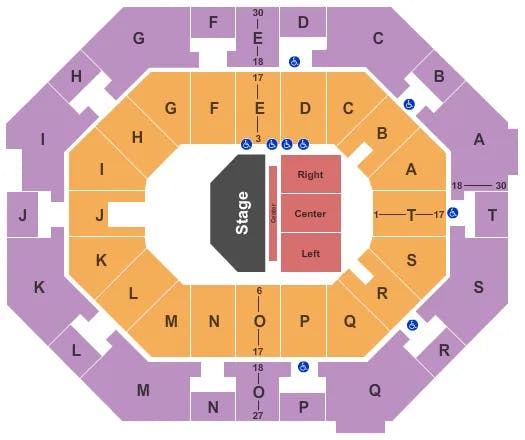  EXPANDED THEATRICAL Seating Map Seating Chart