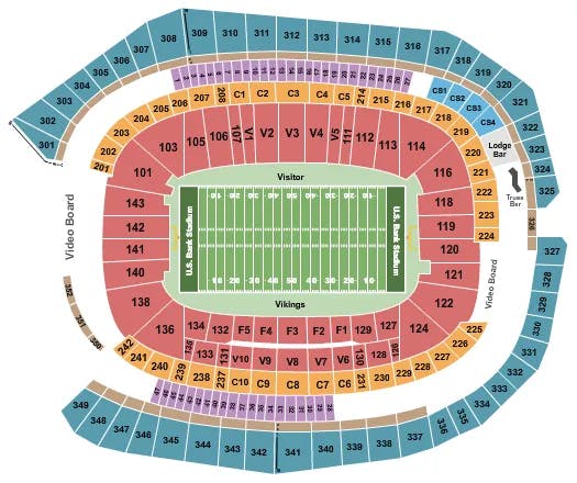  FOOTBALL Seating Map Seating Chart