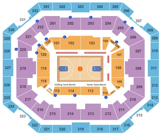  BASKETBALL Seating Map Seating Chart