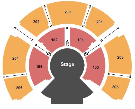 UNDER THE BIG TOP TORONTO CIRQUE DU SOLEIL Seating Map Seating Chart